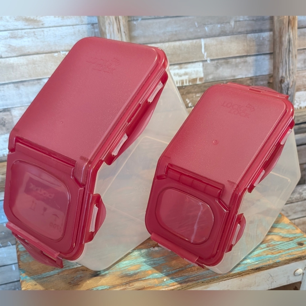 Lock And Lock Bundle Of 2 Storage Containers - Picture 3 of 15